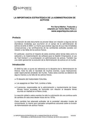ADMINISTRACION DE ACTIVOS
