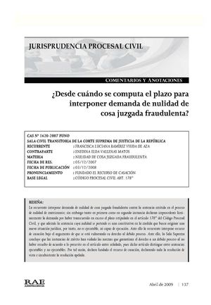 nulidad de cosa juzgada fraudulenta