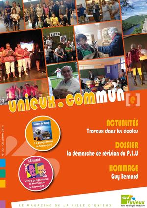 Bulletin municipal n°33 - Octobre 2014