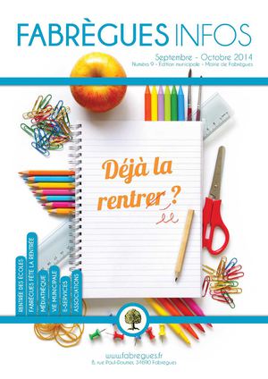 Fabrègues Infos N°9 - Septembre/Octobre 2014