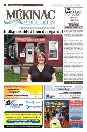 Le Bulletin Mékinac - septembre 2014