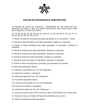Taller De Estadistica Descriptiva