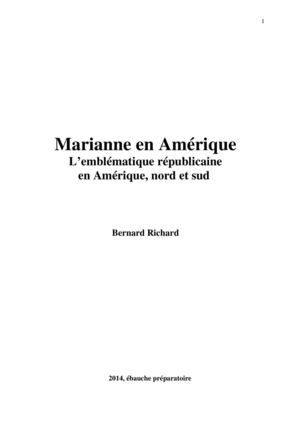 Marianne en Amérique L’emblématique républicaine en Amérique, nord et sud