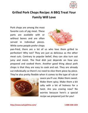 Grilled Pork Chops Recipe: A BBQ Treat Your Family Will Love