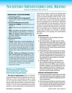 Ministerio Del reino Noviembre 2014 Mexico
