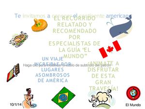 trabajo práctico de geografía "te invito a conocer el continente americano"