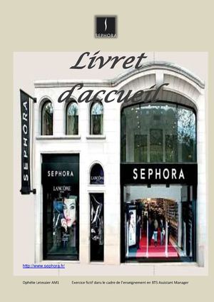 Livret d'accueil Sephora - Fictif