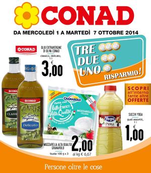 Volantino Conad Abruzzo Molise e Marche 1-7ottobre