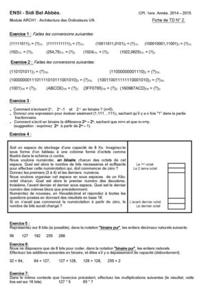 Fiche de TD N°2 au format pdf (2 pages).