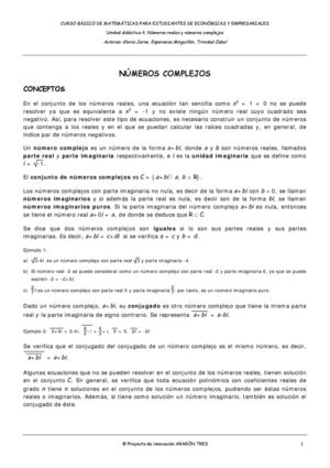 Numeros Complejos