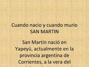 San Martin informacion