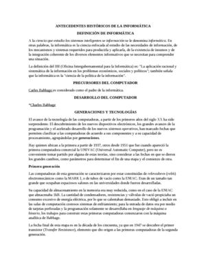 HISTORIA DE LA INFORMATICA