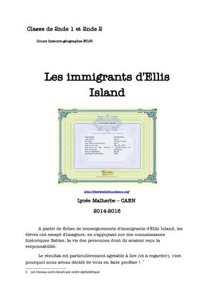 Immigrant d'Ellis Island