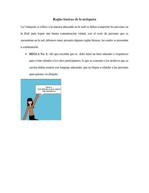Reglas Básicas De La Netiqueta
