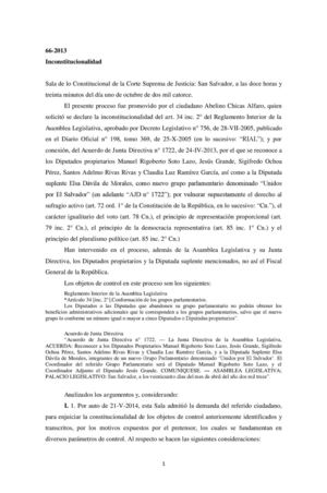 Inconstitucionalidad 66-2013