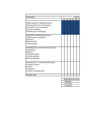 Cronograma De Actividades