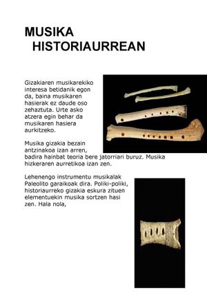 MUSIKAREN HISTORIA