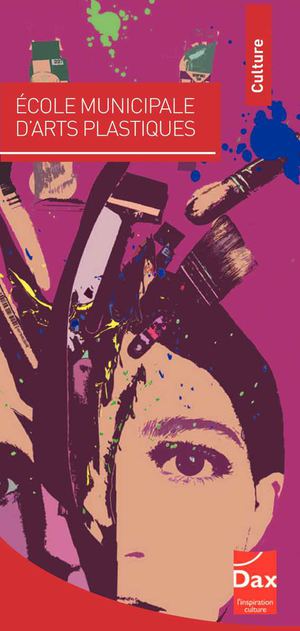 Dépliant de l'Ecole d'Arts Plastiques municipale de Dax