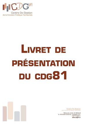 Livret de présentation du CDG81