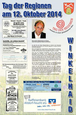 Tag der Regionen Winkelhaid 2014