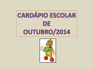 CARDÁPIO-OUTUBRO