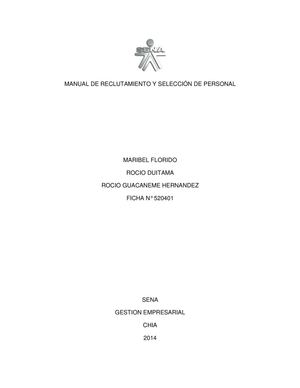Manual De Reclutamiento Y Selección De Personal