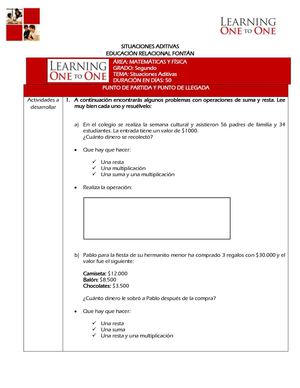 1 Situaciones Aditivas