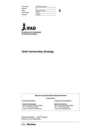 IFAD-Partnership Strategy