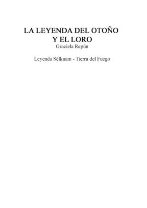 La Leyenda del Otoño y el Loro