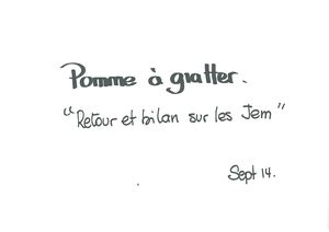 Dessins de Chaunu Pomme à gratter Apres les Jeux equestres mondiaux - septembre 2014