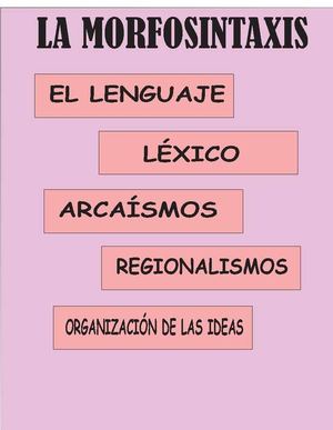 LA MORFOSINTÁXIS