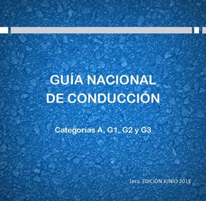 Manual Nacional de Conductores Autos y Motos Uruguay 2014 Sucive