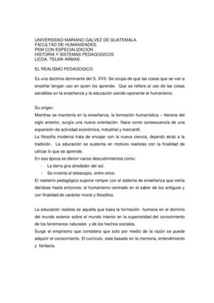 El racionalismo pedagogico