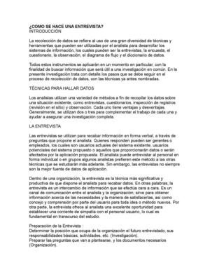 Como Se Hace Una Entrevista