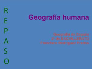 Repaso Población Y Ciudades