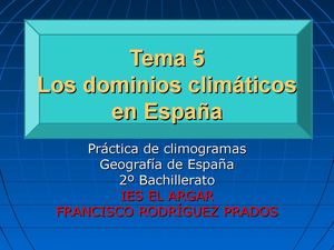 Tema 5 Prácticas De Climogramas