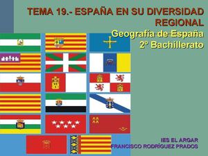 Tema 19 España En Su Diversidad Regional