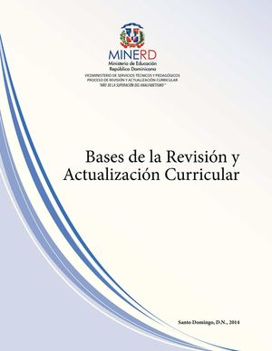 Base curricular 2014 MINERD