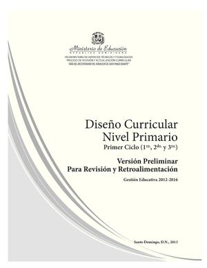 Curriculo nivel primario