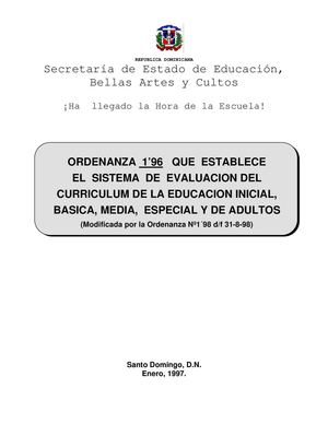 Ordenanza 1-96