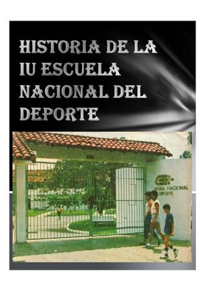 Historia De La Iu Escuela Nacional Del Deporte