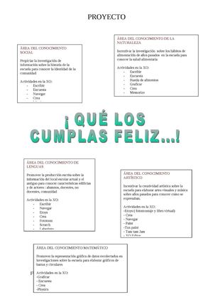 Proyecto aniversario escuela Nº101