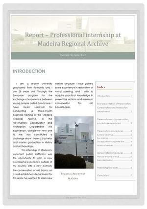 Relatório de Estagio Eurodisseia 2014