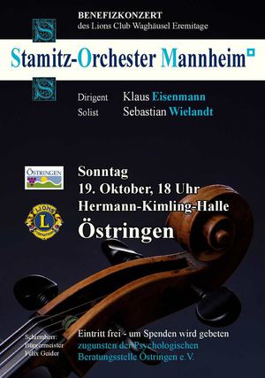 Stamitz-Orchester Mannheim in Östringen - Programmheft