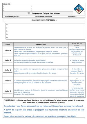4e Correction TP origine séisme