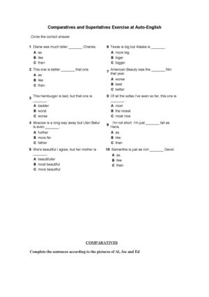 More About Comparatives