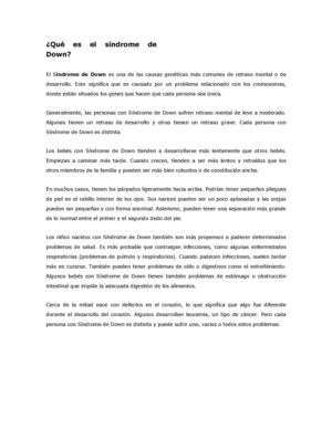Qué Es El Síndrome De Down