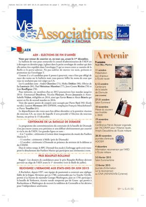 Vie des Associations 325 octobre 2014