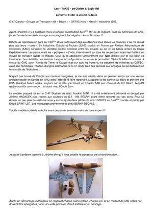 Les « TAXIS » de Gialam & Bach-Maï  par Olivier Felder & Jérôme Hadacek