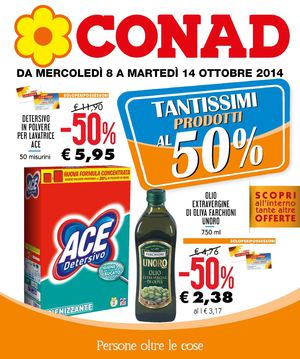 Volantino Conad Puglia e Basilicata 8-14 ottobre 